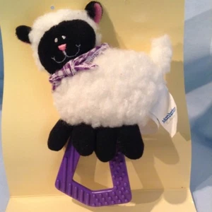 Sheep Sensory Teether 6" Manhattan Toy Rattles Crinkles Squeaks Textures $6.99 - Picture 1 of 12