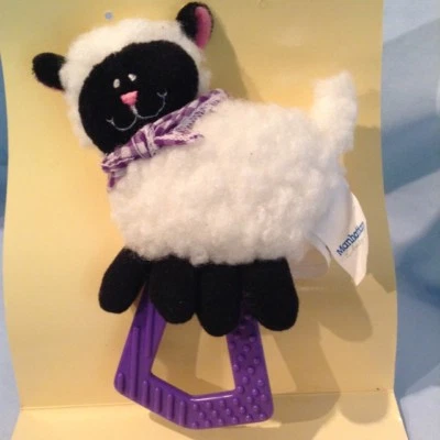  Sheep Sensory Teether 6" Manhattan Toy Rattles Crinkles Squeaks Textures $6.99 - Image 1 of 4