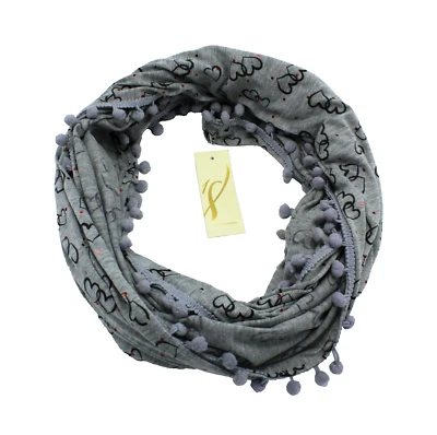 Новый серый силуэт сердца Valentine Infinity петля шарф коллекции XIIX #VS28 - Изображение 1 из 2