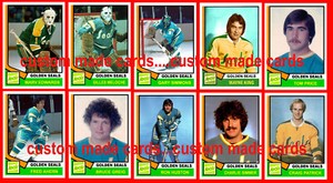 CALIFORNIA GOLDEN SEALS Like 1974-75 Set Style CUSTOM MADE Hockey Cards YOU PICK