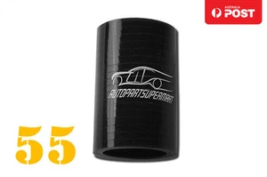 4PLY Silicone Straight Coupler Turbo Hose Coupling ID = 55mm 2.16" Black - Picture 1 of 4