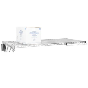 24" x 60" Wall Mount Chrome Wire Shelf Rack Commercial Restaurant Pot Pan Store - Picture 1 of 5