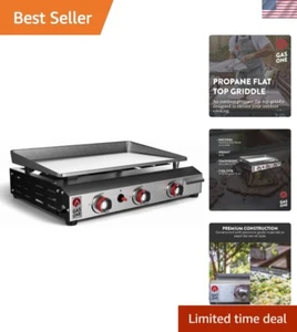 Hochwertiger tragbarer Grill mit 3 Brennern, Tropfschale & automatischer Zündfunktion - Bild 1 von 10