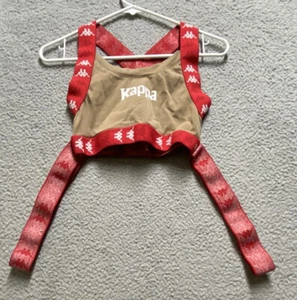 Kappa Bra Womens Extra Small Red White Stretch - Picture 1 of 10