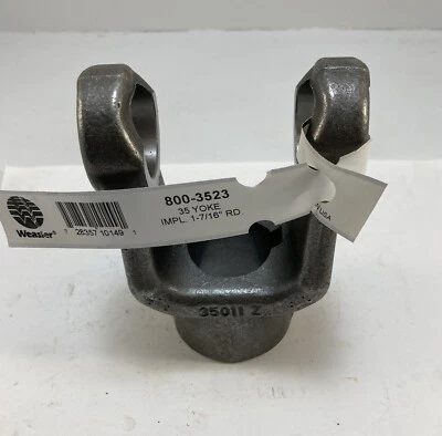 Weasler Engineering 800-3523 35 Series Setscrew PTO Yoke 1-7/16" Round Keyway - Image 1 of 3