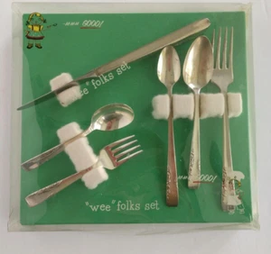 Vtg Oneida LTD 1881 Rogers 6 pc Set Proposal Kids/Children's utensils in org box - Picture 1 of 10