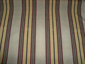 KRAVET DESIGN LOVETT LOTUS DAMSK STRIPE UPHOLSTERY FABRIC 13 YARDS MULTI - Picture 1 of 6