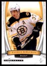 2007-08 Fleer Hot Prospects Patrice Bergeron #72