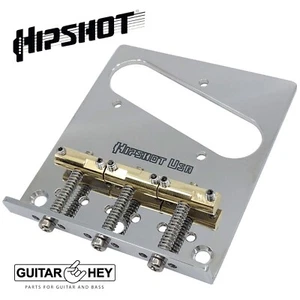 NEW Hipshot Telecaster® Retrofit Bridge 3 Mount Hole Compensated Saddles - SS - Picture 1 of 3