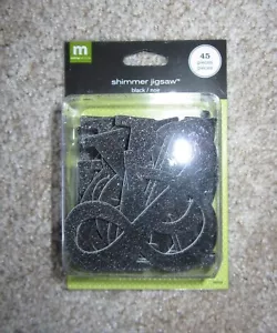 Making Memories Shimmer Jigsaw pre-glittered scrapbooking chipboard letters - Picture 1 of 2