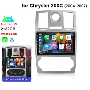 CarPlay Car Stereo Radio GPS DSP For Chrysler 300C 300 2004-2011 Android 13 WIFI - Picture 1 of 16