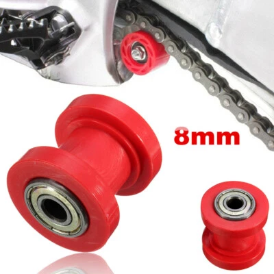 1 pieza 8 mm Cadena Rodillo Deslizante Tensor Rueda Guía Pit Dirt Mini Bicicleta ATV Rojo Foto 1 de 4