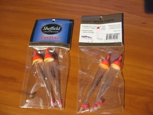 2 Packs Sheffield Crystal Clear Plastic Fishing Float Bobbers 7.0 Gram Orange - Picture 1 of 2