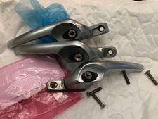 uPVC window handles Satin Chrome 2x left & 1 right