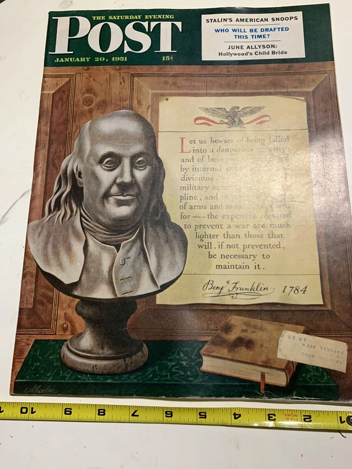 1951 Saturday Evening Post January 20 - June Allyson - Image 1 of 1