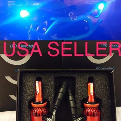 BLUE 8000K H9 Led Kit Light Replacement Headlight Bulb For Polaris Slingshot - Image 1 of 4