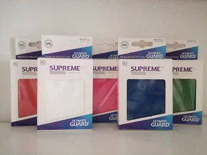 80 Protective Sleeves Ultimate Guard - 66x91mm Standard Size POKEMON / MAGIC MTG - Picture 1 of 2