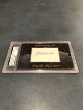 Stan Coveleski 15/40 2012 Historic Autographs Why The Hall Not?