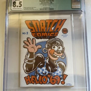Snatch Comics #2 1st 1/69 Red Juices  CGC 8.5 Off-White to White Pages Qualified - Picture 1 of 2