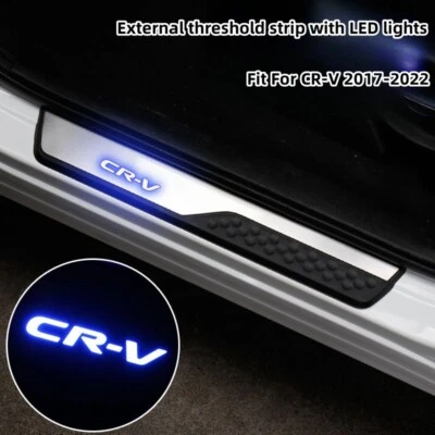 For Honda CRV CR-V 2017-2022 LED Light Door Sill Scuff Plate Guard Protector Tm - Image 1 of 4