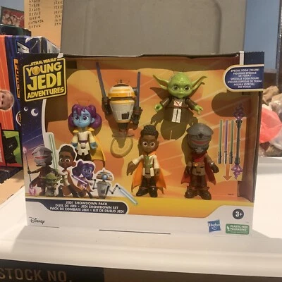 NUEVO PAQUETE DE ENFRENTAMIENTO HASBRO STAR WARS YOUNG JEDI ADVENTURES + FIGURA ESPECIAL YODA Foto 1 de 2