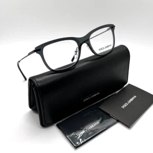 DOLCE & GABBANA DG 1293 1106 Unisex Eyeglasses Frame 51-19-140 Transparent Gray - Picture 1 of 8