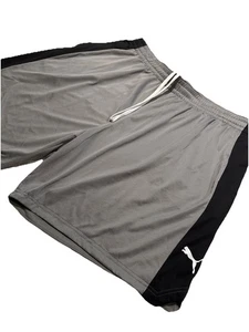 Pantalones Cortos de Baloncesto PUMA Para Hombre 10" Entrepierna Absorbe Humedad Bolsillos 3XLT Gris/Negro - Imagen 1 de 7