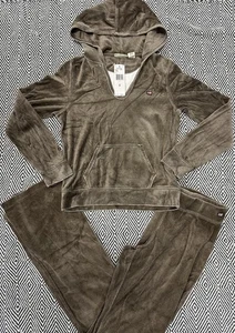 Neu Ralph Lauren Trainingsanzug Set Damen M Braun Velour Lounge Set Y2K Polo Jeans - Bild 1 von 12