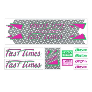 Jamis - Fast times Freestyle Magenta bmx decal set - old school bmx - Picture 1 of 1