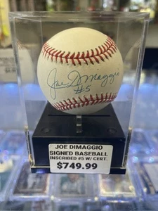 Joe Dimaggio Signed Baseball W/Cert - Picture 1 of 2