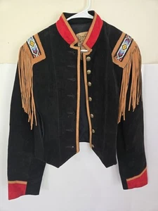 Phoenix USA Frontier Western Wear Suede Beaded Tassel Jacket Lg FREE SHIPPING - Picture 1 of 9