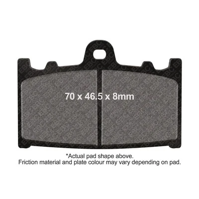 Juego de pastillas de freno delanteras derecha EBC Extreme Pro HH para Suzuki GSXR 750 K 2000 - 2003 Foto 1 de 4