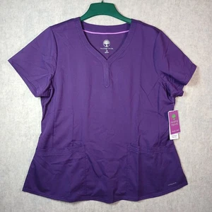 Healing Hands Purple Label Peeling Jane Top 2167 Lila 2X Stretch Neu Mit Etikett - Bild 1 von 8