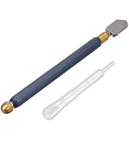Carbide Wheels Metal Handle Straight Head Oil Cutter Glass Cutting Tools - Picture 1 of 3