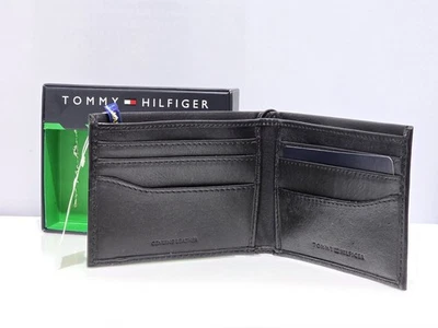 Cartera de cuero Tommy Hilfiger delgada con billetera $54.50 para hombre informal a formal elegante Foto 1 de 4