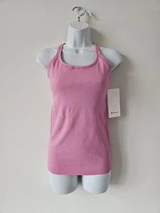 Neu mit Etikett LULULEMON PKFR Pink Ebbe To Street integrierter BH-Tanktop 6 - Bild 1 von 8