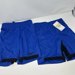 Nike Boys Dri Fit Trophy Training Shorts Royal Size boys Small 2-bundle New - Picture 1 of 9