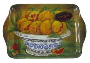 Ashdene of Australia Pomegranate Fruit Bowl Melamine Trinket Tray 21cm x 14cm VG - Picture 1 of 10