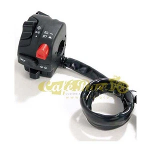 Blocchetto comandi sinistro sx moto cafe racer scrambler manubri 22 mm - Picture 1 of 2