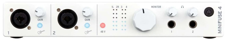 Arturia MiniFuse 4 - Kompaktes USB-Audio-Interface Weiß 800113 (3760033531847)
