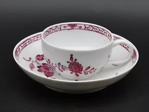 Gedeck,Meissen,Indische Blumenmalerei,purpur,Porzellan,Tasse,Teller,um 1817-1824 - Bild 1 von 19