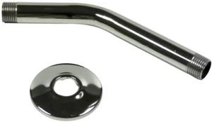PLUMB PAK PP22511 1/2 x 8-inch Chrome Plated Shower Arm with Flange - Picture 1 of 1