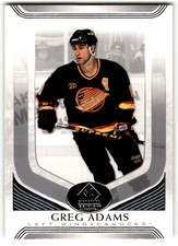2020-21 SP Signature Edition Legends Greg Adams #7 Vancouver Canucks