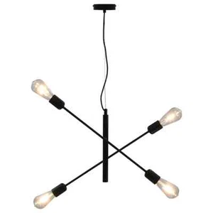 Ceiling Light E27 Black and Copper/Black with Filament Bulb/No Bulb vidaXL - Picture 1 of 10