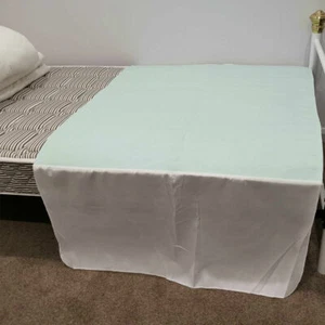12xWASHABLE INCONTINENCE WATERPROOFED BED PAD/PROTECTOR WITH 60CM WINGS100x100CM - Picture 1 of 5