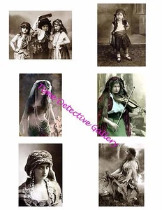 Gypsies #1 - Image Collage for Scrapbooking / Crafts / ATCs / ACEOs - Picture 1 of 1