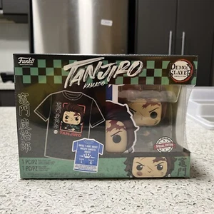 Funko Pop! Vinilo - Demon Slayer - Tanjiro Kamado #867 Exclusiva Camiseta L - Imagen 1 de 9
