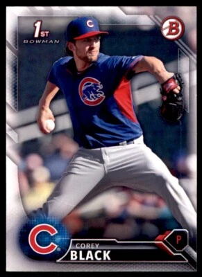 2016 Bowman Prospects Corey Black Rookie Chicago Cubs #BP39 2096 - Image 1 of 2