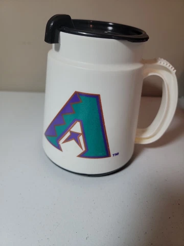 Vtg MLB Arizona diamondbacks Shuttle Mug Insulated 20 oz Plastic Betras made USA Cover