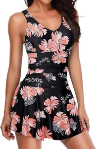 NWT Yonique One Piece Swimsuits for Women Modest Tummy Control Swimdress SZ XXS - Picture 1 of 7